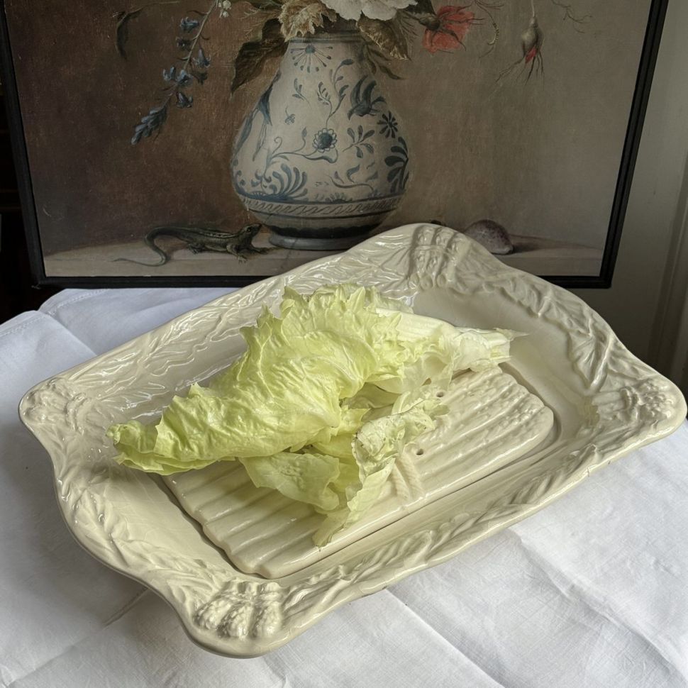 Блюдо спаржи 35 см керамика