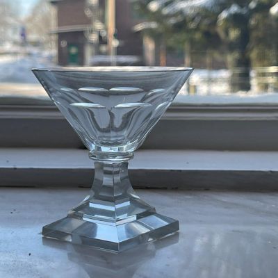 Бокал на квадратном основании 50 мл хрусталь Швеция (потерстости)