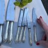 Нож десертный 17,5 см серебрение сталь