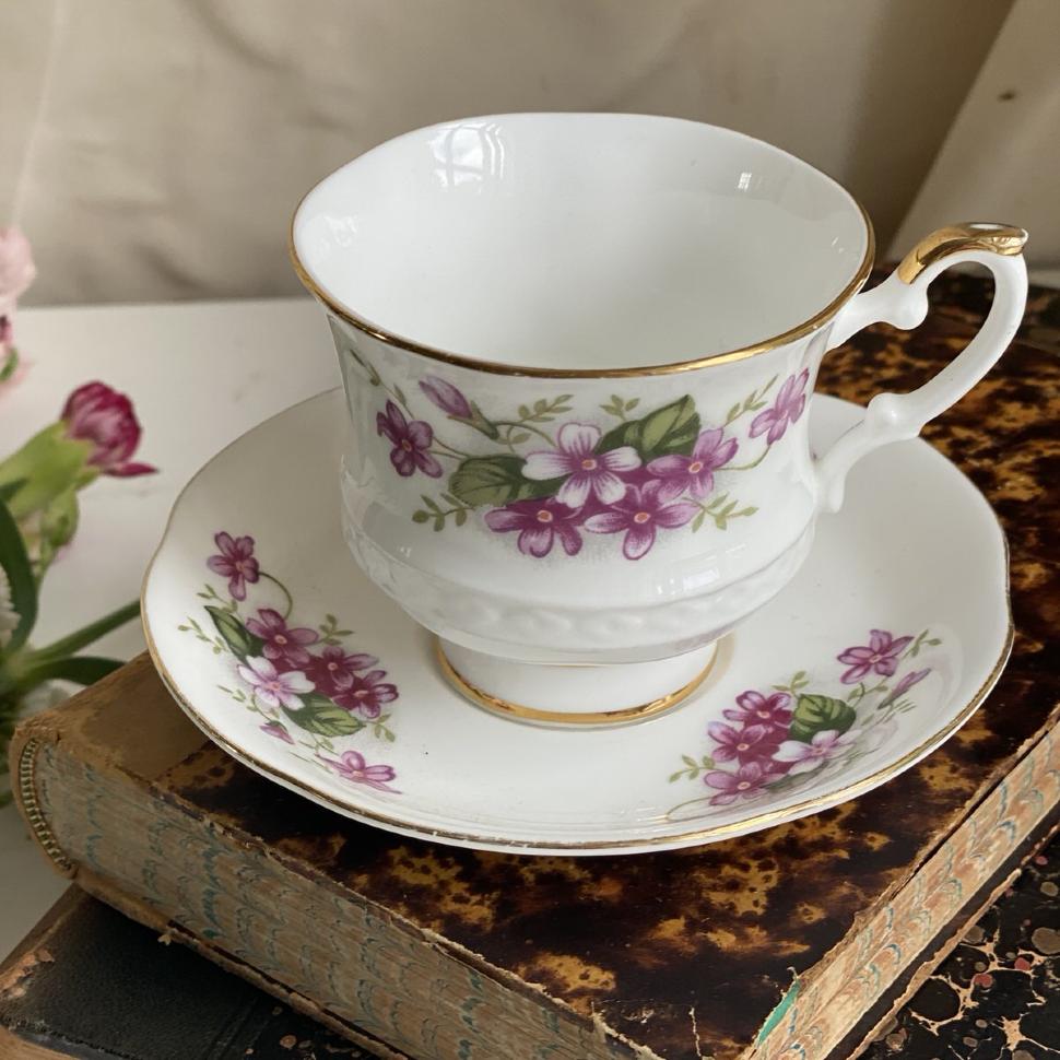 Кофейная пара 150 мл Royal Ascot Charming Violet Англия