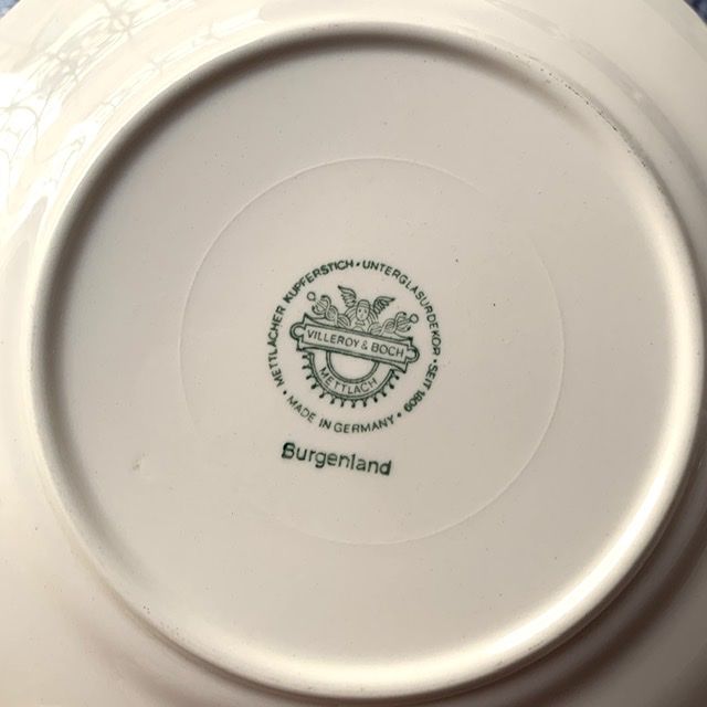 Тарелка ВиллеройБох Burgenland синий 19 см фарфор Германия