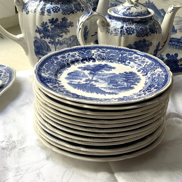 Тарелка ВиллеройБох Burgenland синий 19 см фарфор Германия