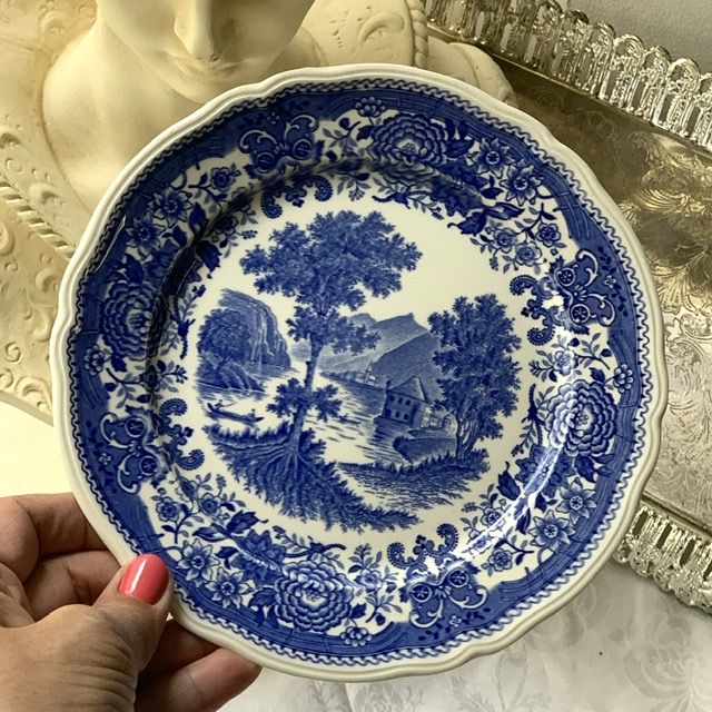 Тарелка ВиллеройБох Burgenland синий 19 см фарфор Германия