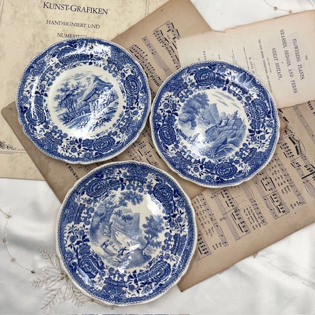 Тарелка ВиллеройБох Burgenland синий 19 см фарфор Германия