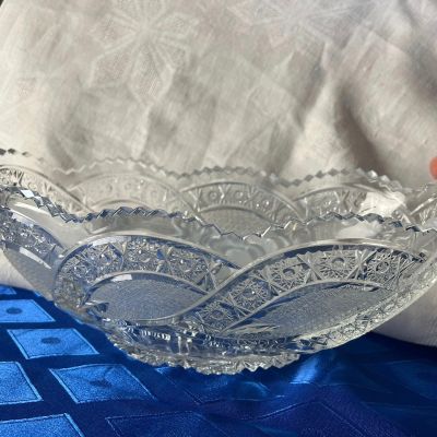 Ваза фруктовница 34 см хрусталь СССР