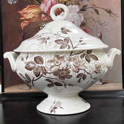 Супница Creil et Montereau 3 л Франция конец 19 века