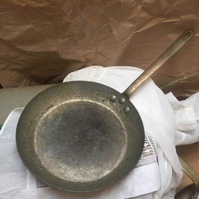 Сковорода медная круглая, Франция