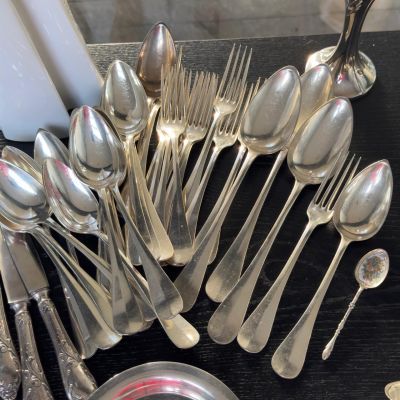 Вилка столовая 20 см Christofle серебрение Франция 170 лет