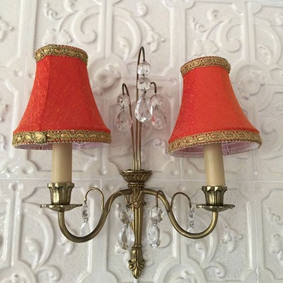 Бра настенное в виде подсвечника с абажуром