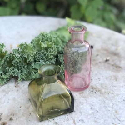 Пузырек 10 см набор 2 шт стекло (царапины)