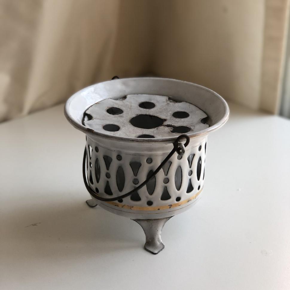 Подставка горелка эмаль старинная