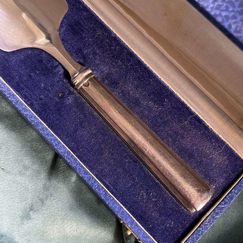 Лопатка 27 см в коробке серебро