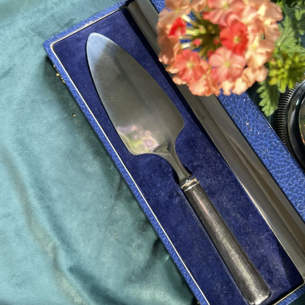 Лопатка 27 см в коробке серебро