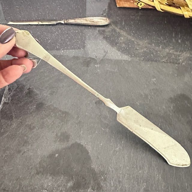 Нож сервировочный Berndorf Alpacca 22 см мельхиор Австрия