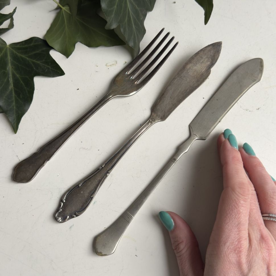 Нож сервировочный Berndorf Alpacca 22 см мельхиор Австрия