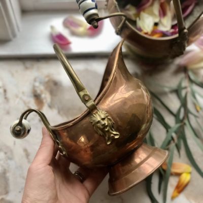 Зольник со львами и керамическими ручками 
