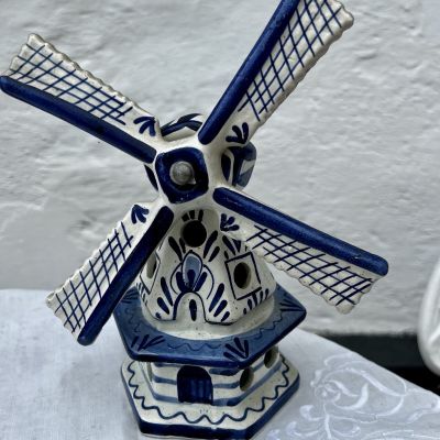 Подсвечник Мельница 22 см керамика Голландия