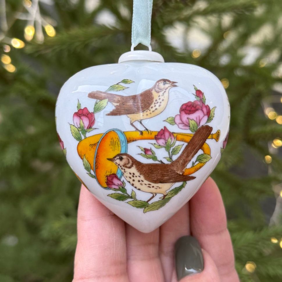 Подвес Hutschenreuther Сердце фарфор 8 см Германия 2009 г.