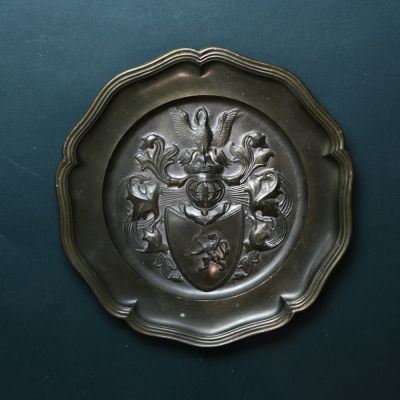 Тарелка Геральдика 23 см олово