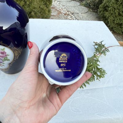 Ваза Lindner 21 см Мейсенский букет Германия