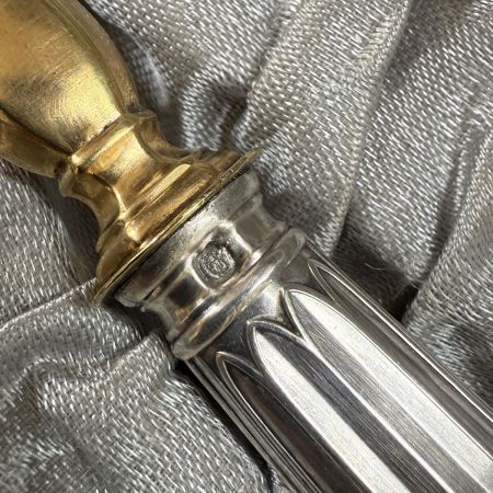 Лопатка 29 см в коробке серебро и золочение Минерва Франция  