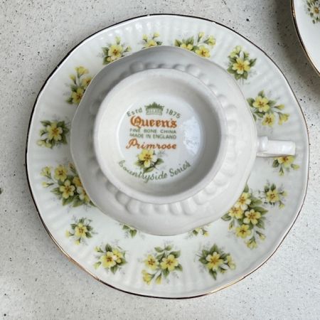 Чайная пара Queen's Bountryside Primrose 220 мл Англия  