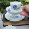 Кофейное трио Meissen Мейсенский букет​ 100 мл 1966 г. Германия