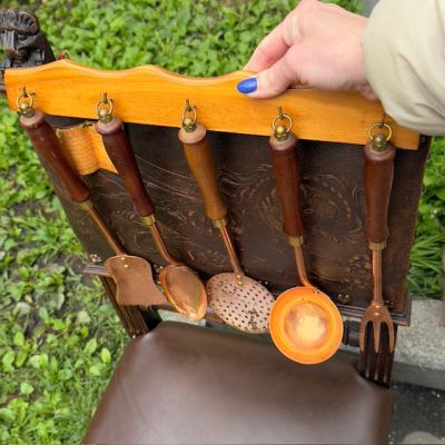 Набор приборов 5 предметов на подвесной доске Португалия