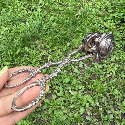 Щипцы для десерта Роза 16 см серебрение