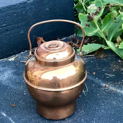 Банка бидон 12 см медь