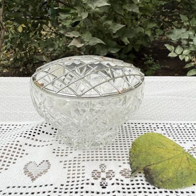 Роузбол Bohemia 10 см хрусталь металл Чехия