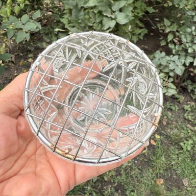 Роузбол Bohemia 10 см хрусталь металл Чехия