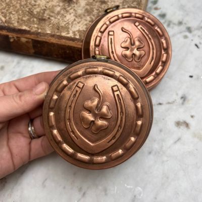 Форма для выпечки Подкова и клевер 10 см медь