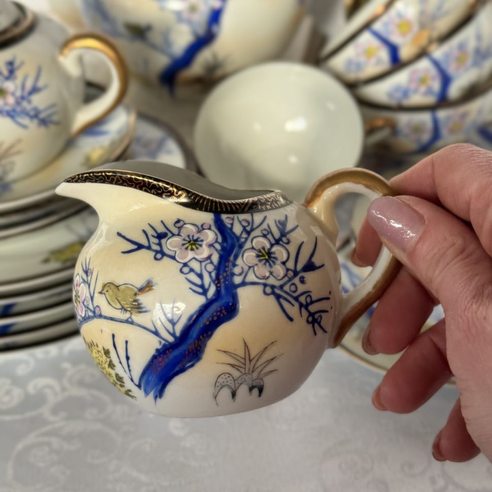 Молочник Ветка сакуры 180 мл фарфор Япония         