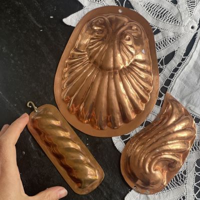 Форма для печенья медная 13 см Листик