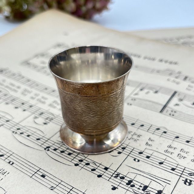 Подставка для яйца 5 см серебрение