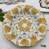 Блюдо Meissen 28 см Мейсенский цветок золочение 1924-34 г Германия