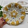 Блюдо Meissen 28 см Мейсенский цветок золочение 1924-34 г Германия