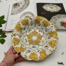 Блюдо Meissen 28 см Мейсенский цветок золочение 1924-34 г Германия