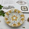 Блюдо Meissen 28 см Мейсенский цветок золочение 1924-34 г Германия