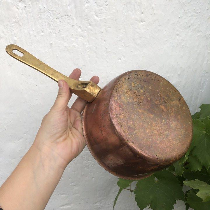 Сотейник ковш медный сталь 1,8 л.