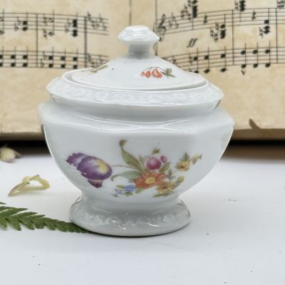 Сахарница Rosenthal Maria Classic Rose Мейсенский букет 8 см Германия  