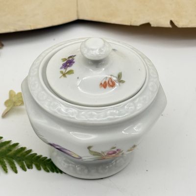 Сахарница Rosenthal Maria Classic Rose Мейсенский букет 8 см Германия  