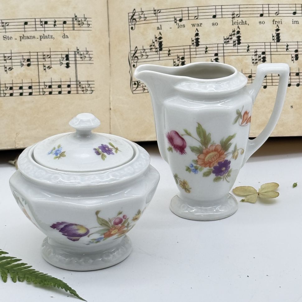 Сахарница Rosenthal Maria Classic Rose Мейсенский букет 8 см Германия