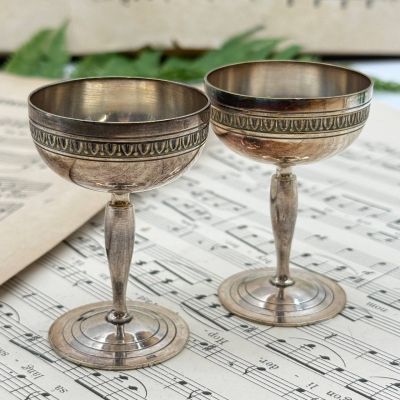 Рюмка Муха 25 мл мельхиор Англия серебрение