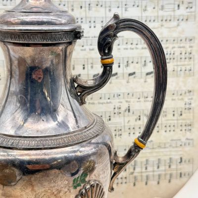 Кофейник 1,1 л на ножках UDNER серебрение Англия 