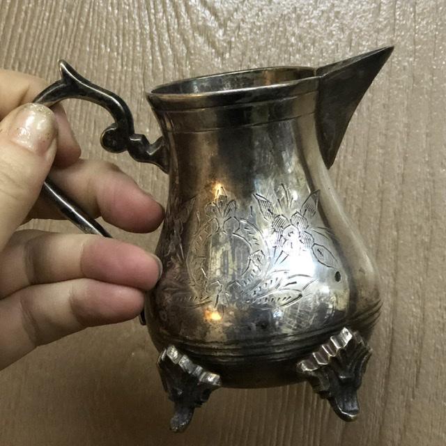Молочник тяжелый мельхиор