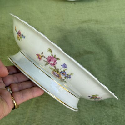 Блюдо на ножке Limoges Bernardaut 24 см фарфор Франция