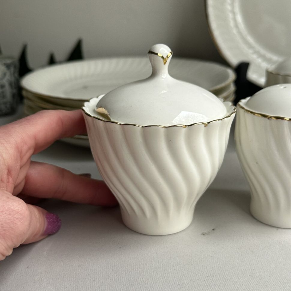 Сахарница Jiesia 10 см костяной фарфор 