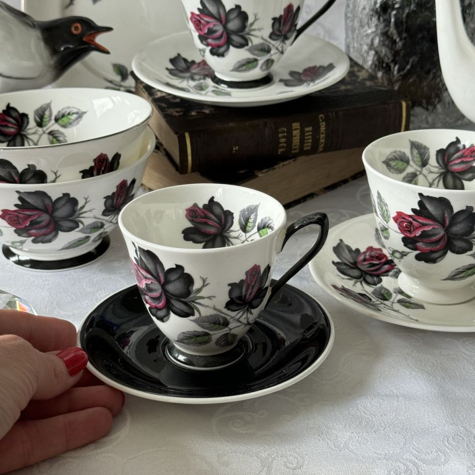 Кофейная пара Royal Albert Masquerade 1950-1960 гг 150 мл Англия